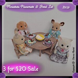 9-Piece Glued-Together Floral Placemats